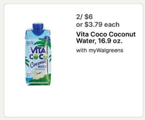 Vita Coco Coconut Water, 16.9 oz.
