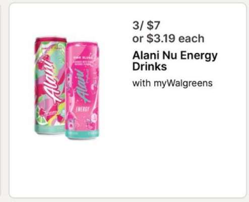 Alani Nu Energy Drinks