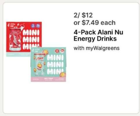 4-Pack Alani Nu Energy Drinks