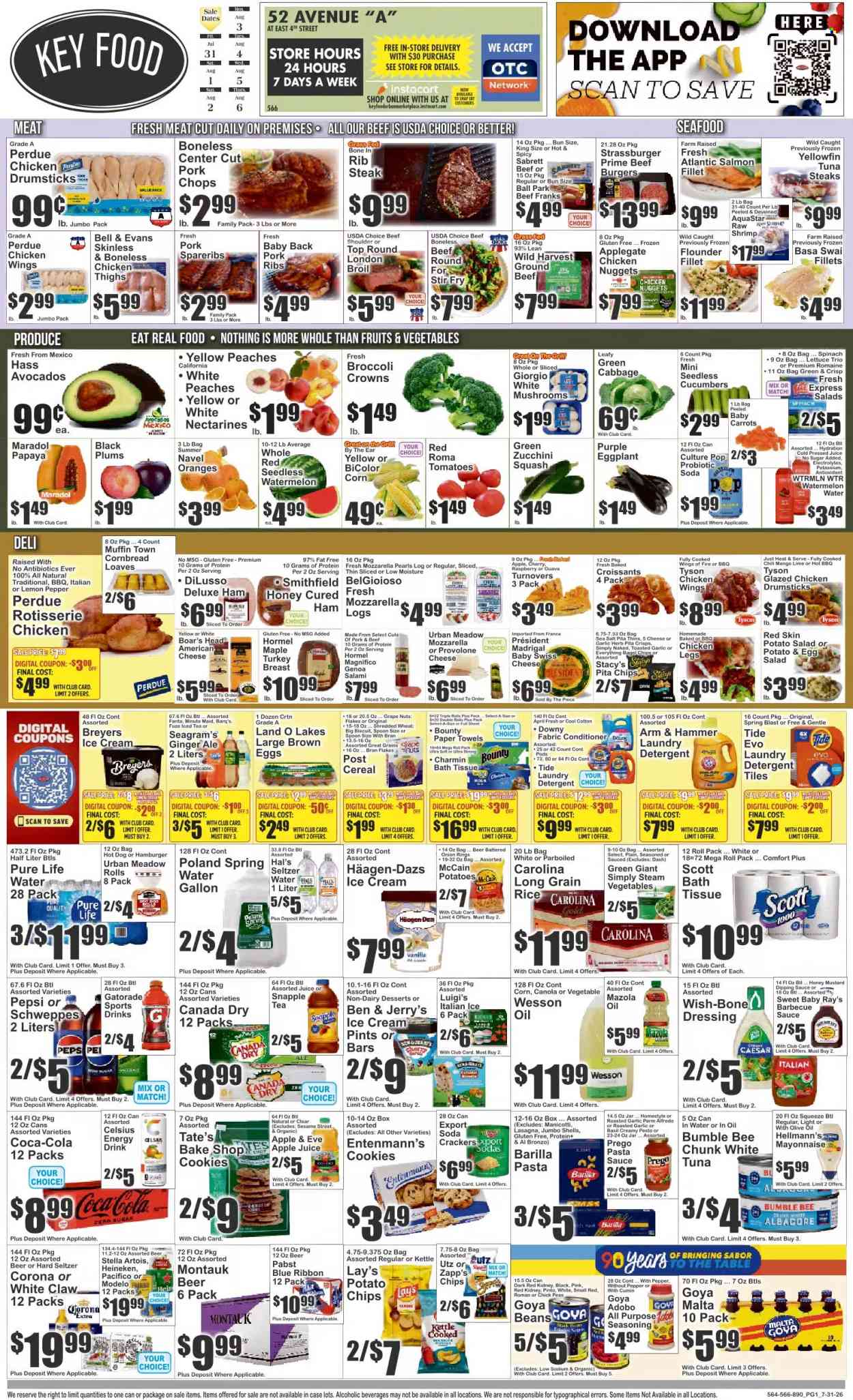 Key Food ad - 07/31/2026 - 08/06/2026. Page 1