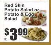 Red Skin Potato Salad or Potato & Egg Salad