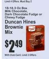 Duncan Hines Brownie Mix
