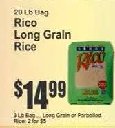 Rico Long Grain Rice