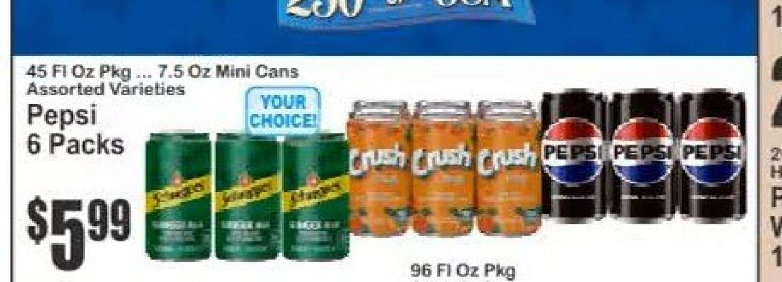 Pepsi 6 Packs