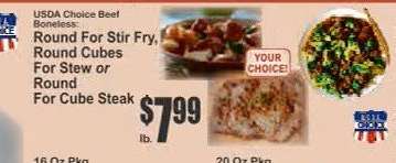 USDA Choice Beef Boneless