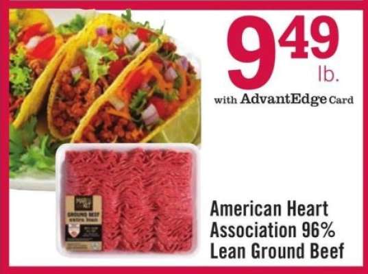 American Heart Association 96% Lean Ground Beef