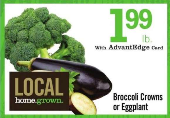 Broccoli Crowns or Eggplant