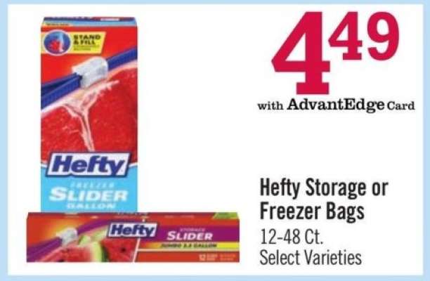 Hefty Storage or Freezer Bags