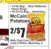 McCain Potatoes