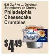 Philadelphia Cheesecake Crumbles