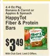 HappyTot Fiber & Protein Bars
