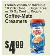 Coffee mate Creamers*