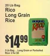 Rico Long Grain Rice