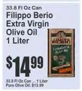 Filippo Berio Extra Virgin Olive Oil