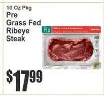 Pre Grass Fed Ribeye Steak
