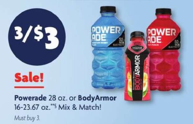 Powerade or Bodyarmor