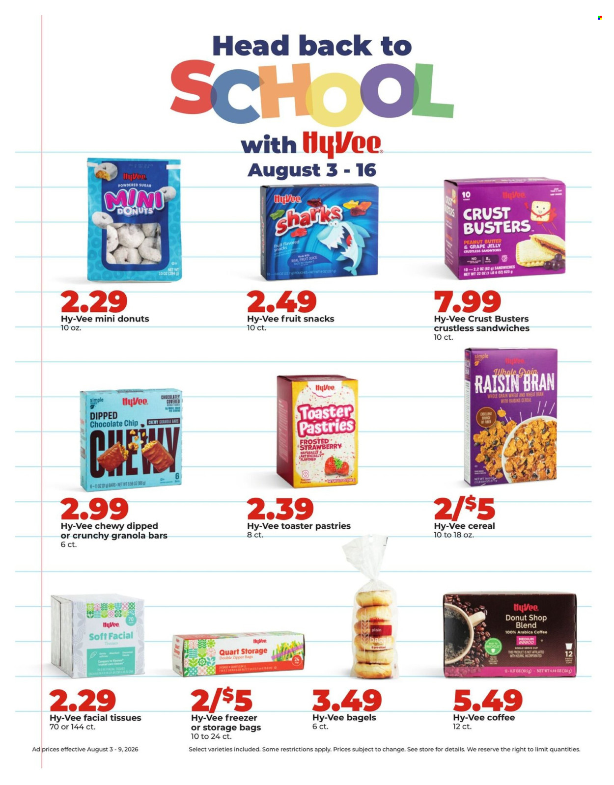Hy-Vee ad - 08/03/2026 - 08/09/2026. Page 18