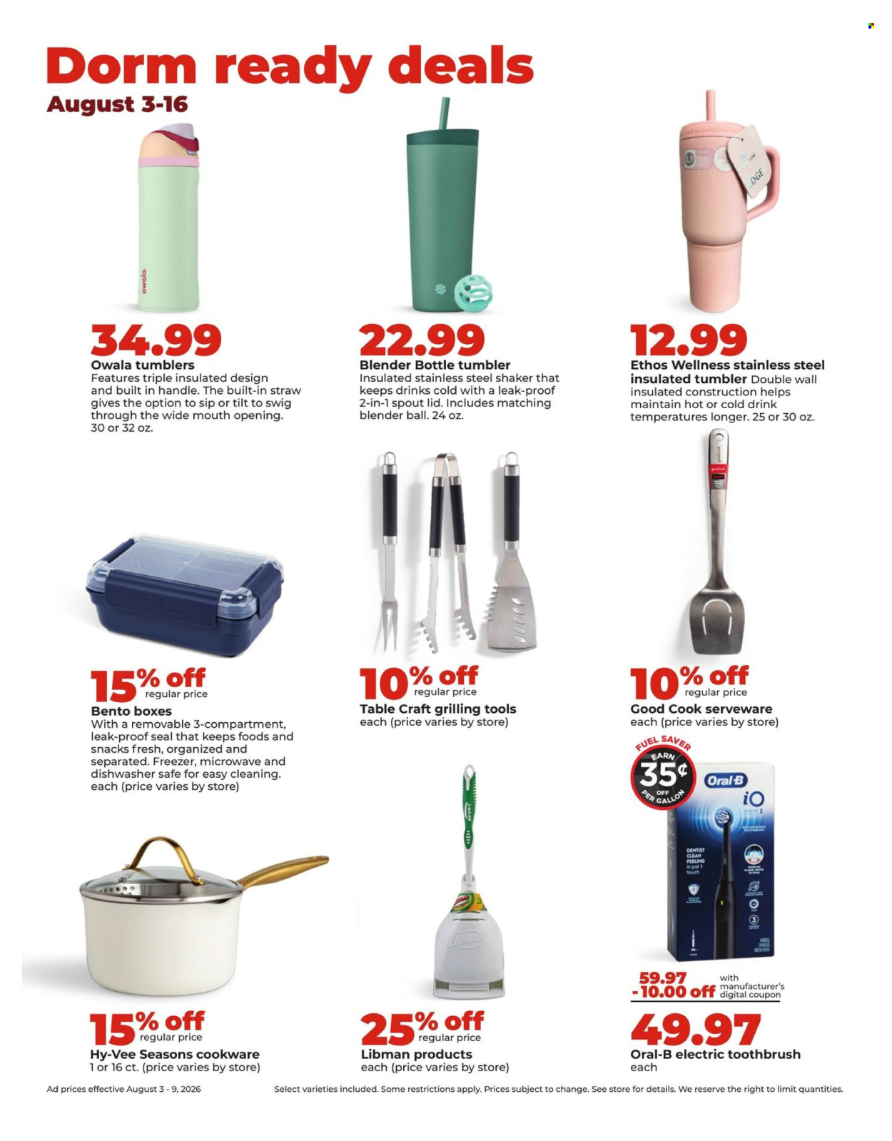 Hy-Vee ad - 08/03/2026 - 08/09/2026. Page 37