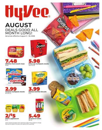 Hy-Vee Flyer - 08/03/2026 - 08/30/2026.