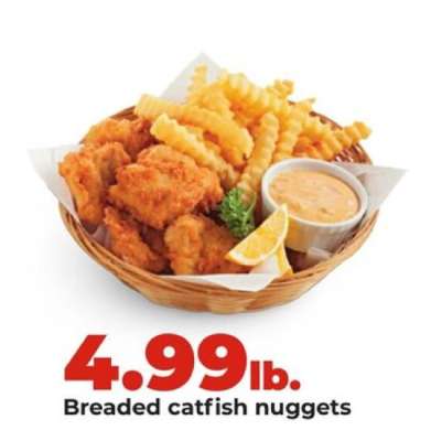 Breaded catfish nuggets