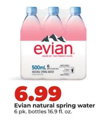 Evian Natural Spring Water