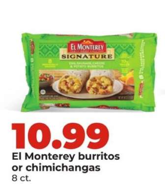 El Monterey Burritos or Chimichangas