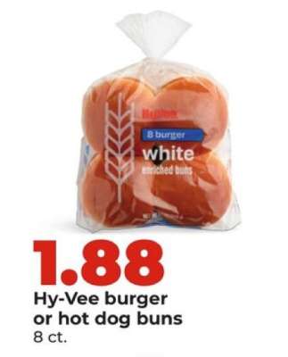 Hy-Vee burger or hot dog buns