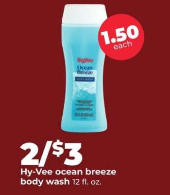 Hy-Vee ocean breeze body wash