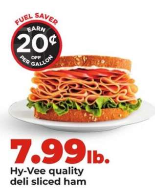 Hy-Vee quality deli sliced ham