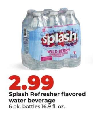 Splash Refresher Flavored Water Beverage