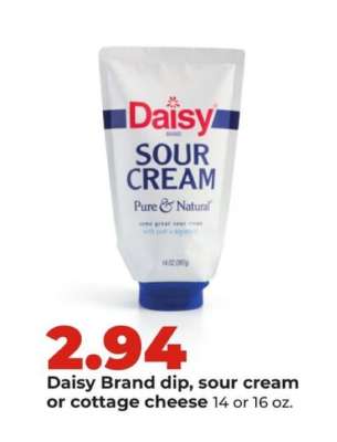 Daisy Brand dip, sour cream or cottage cheese