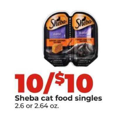 Sheba cat food singles