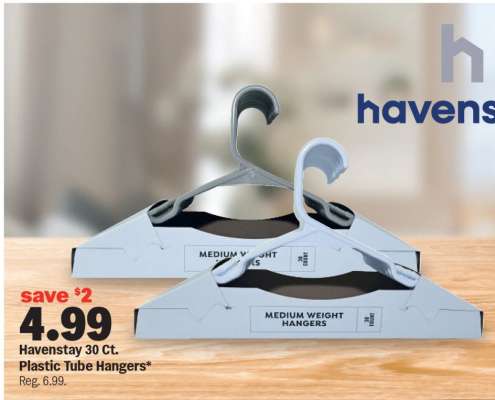 Havenstay 30 Ct. Plastic Tube Hangers