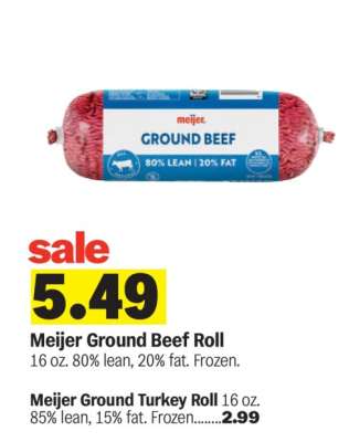 Meijer Ground Beef Roll