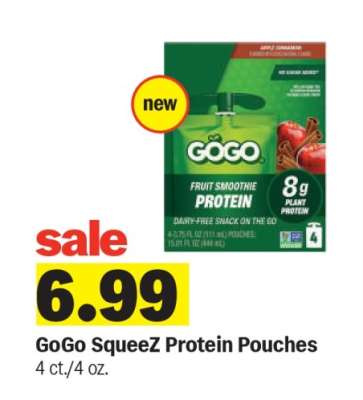 GoGo SqueeZ Protein Pouches