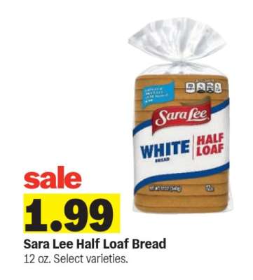 Sara Lee Half Loaf Bread