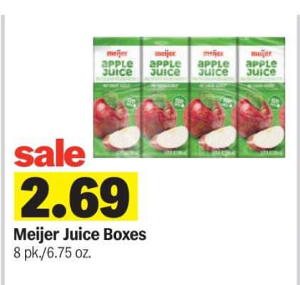 Meijer Juice Boxes
