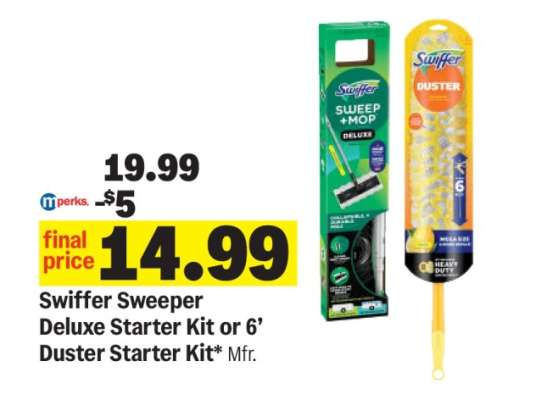 Swiffer Sweeper Deluxe Starter Kit or 6’ Duster Starter Kit