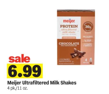 Meijer Ultrafiltered Milk Shakes