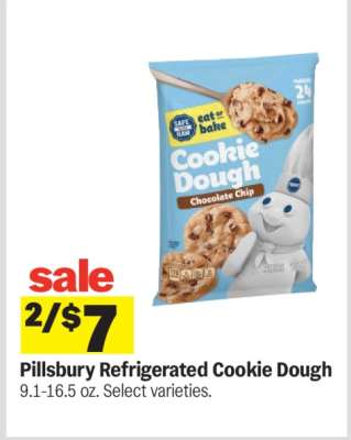 Pillsbury Refrigerated Cookie Dough*