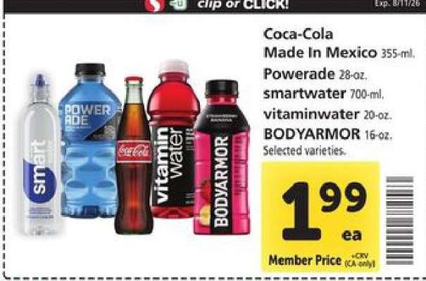 Coca-Cola, Powerade, smartwater, vitaminwater, BODYARMOR