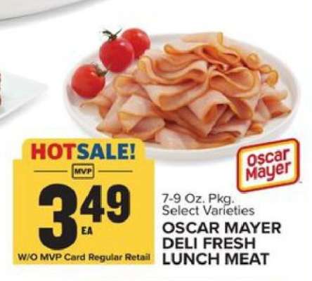 Oscar Mayer Deli Fresh Lunch Meat