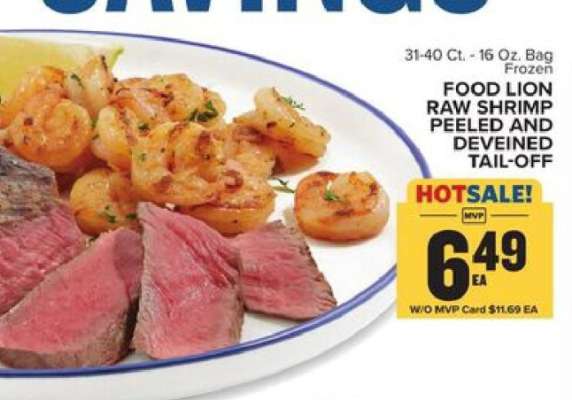 Food Lion Raw Shrimp