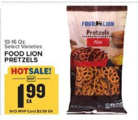 FOOD LION PRETZELS