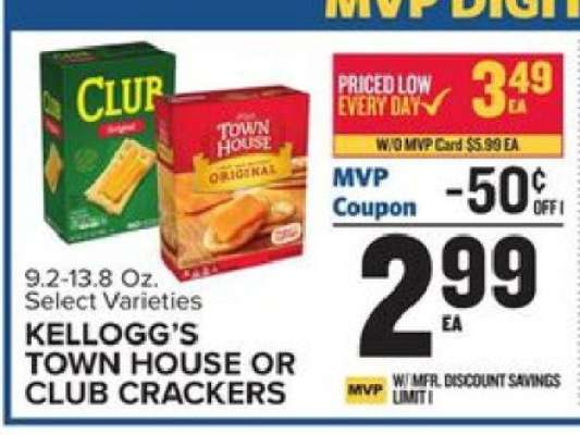 Kellogg’s Town House or Club Crackers
