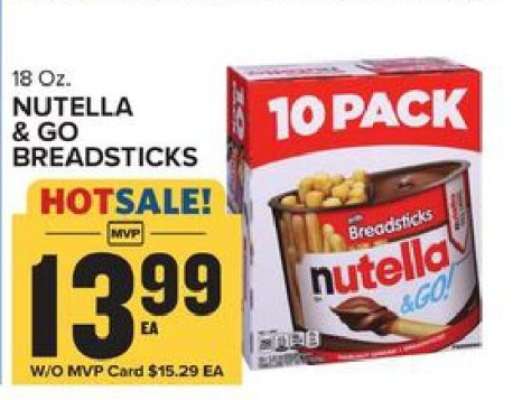 NUTELLA & GO BREADSTICKS