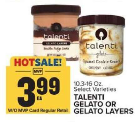 Talenti Gelato or Gelato Layers