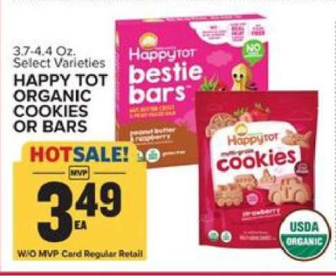 HAPPY TOT ORGANIC COOKIES OR BARS
