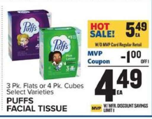 Puffs Facial Tissue*