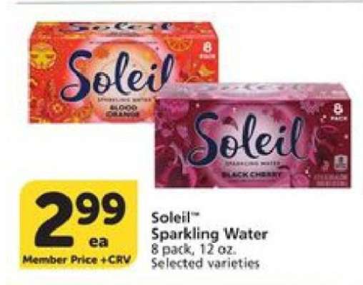 Soleil Sparkling Water
